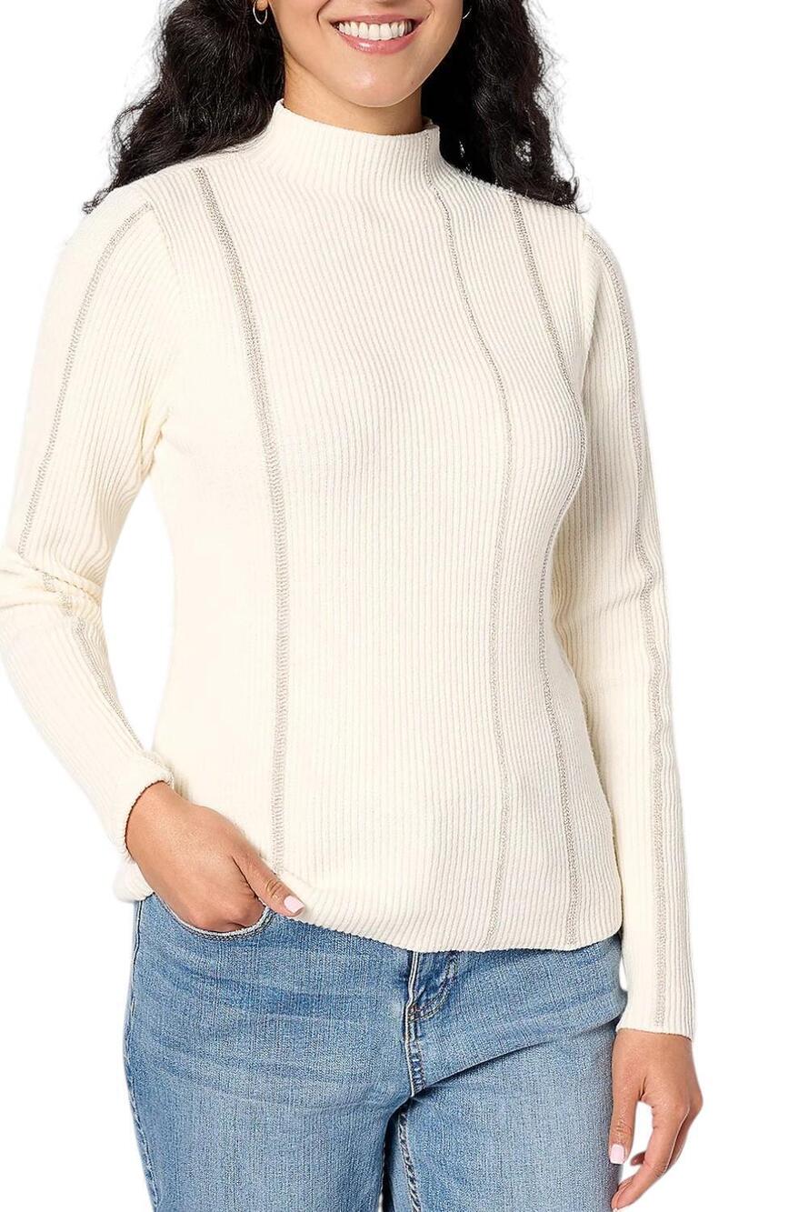 Studio Park x Kerstin Lindquist Metallic Stripe Sweater Vanilla - Regular